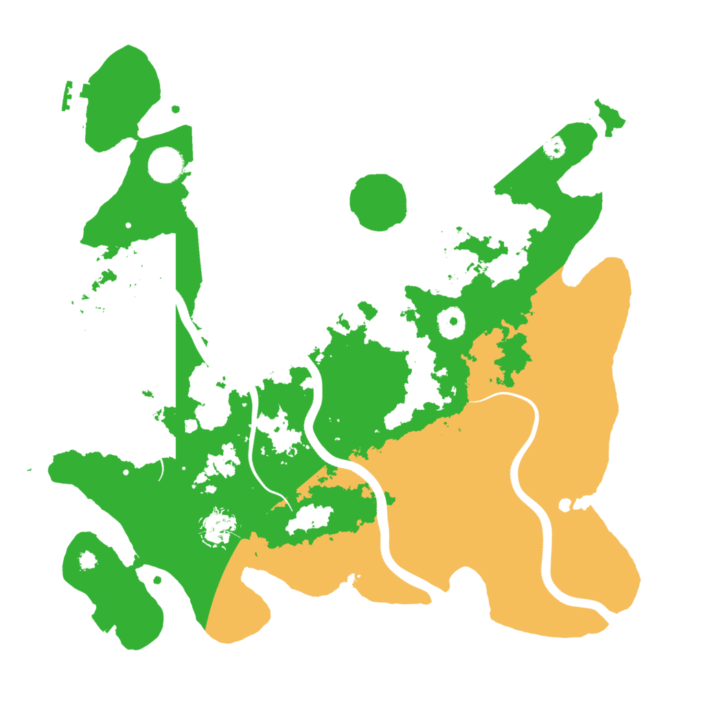 Biome Rust Map: Procedural Map, Size: 3500, Seed: 456241