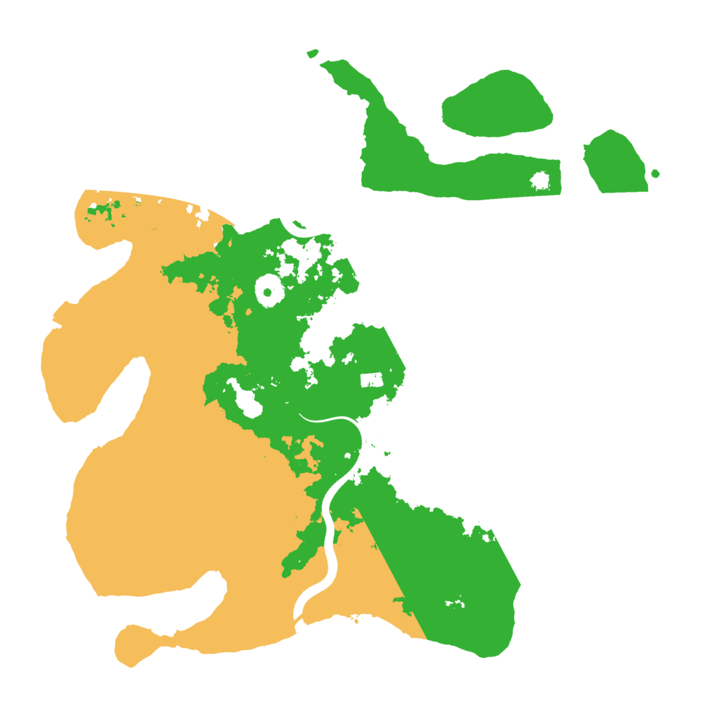 Biome Rust Map: Procedural Map, Size: 3500, Seed: 159792