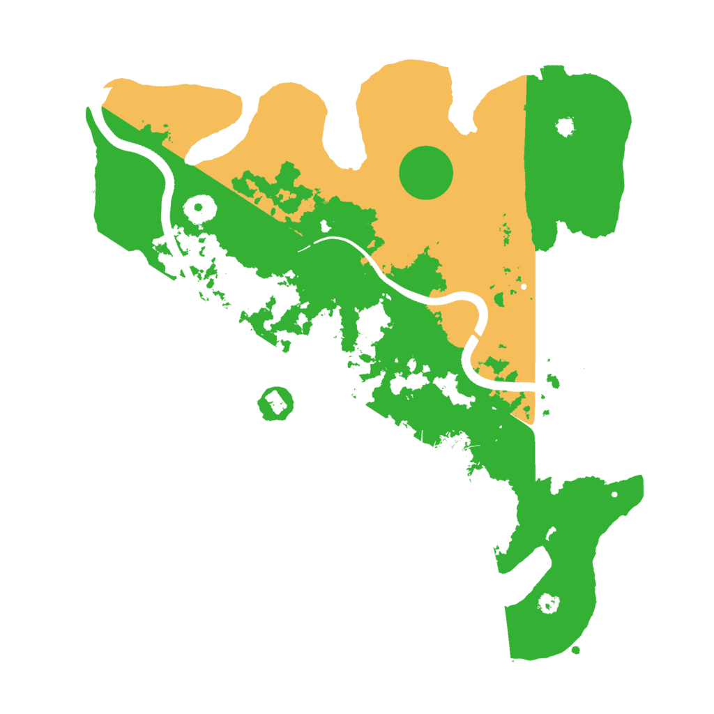 Biome Rust Map: Procedural Map, Size: 3500, Seed: 260396