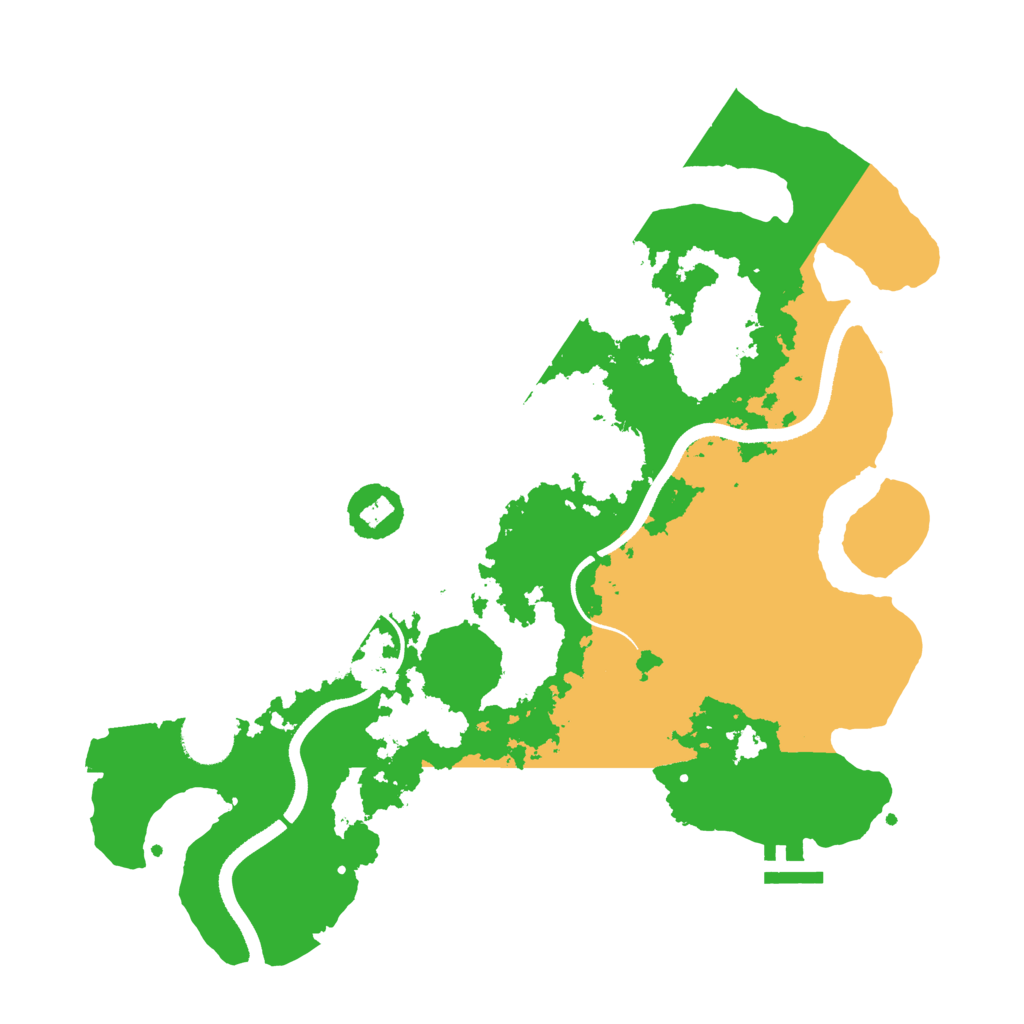 Biome Rust Map: Procedural Map, Size: 3500, Seed: 593049