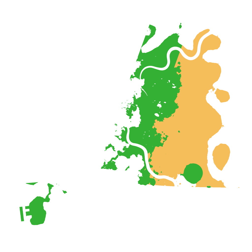 Biome Rust Map: Procedural Map, Size: 3500, Seed: 332392