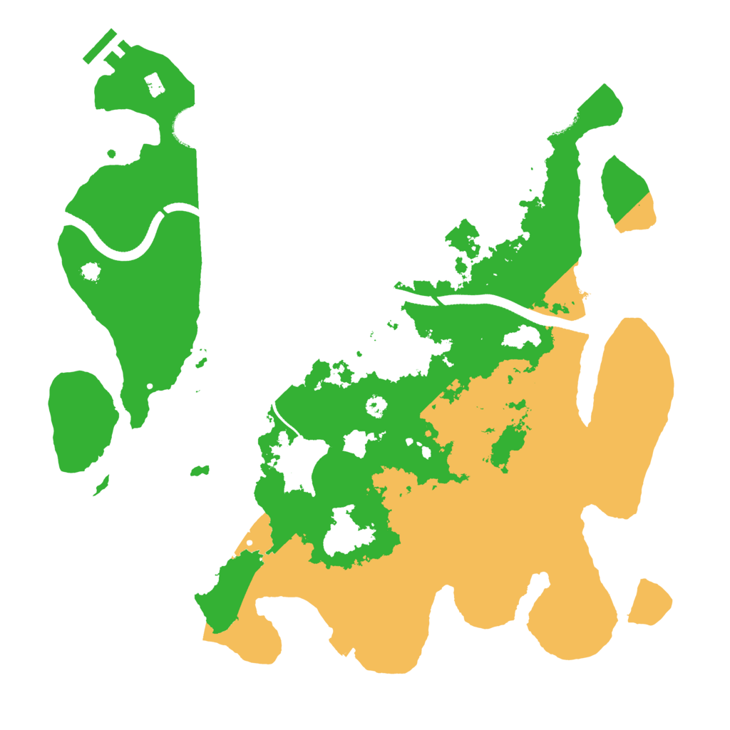 Biome Rust Map: Procedural Map, Size: 3500, Seed: 112946