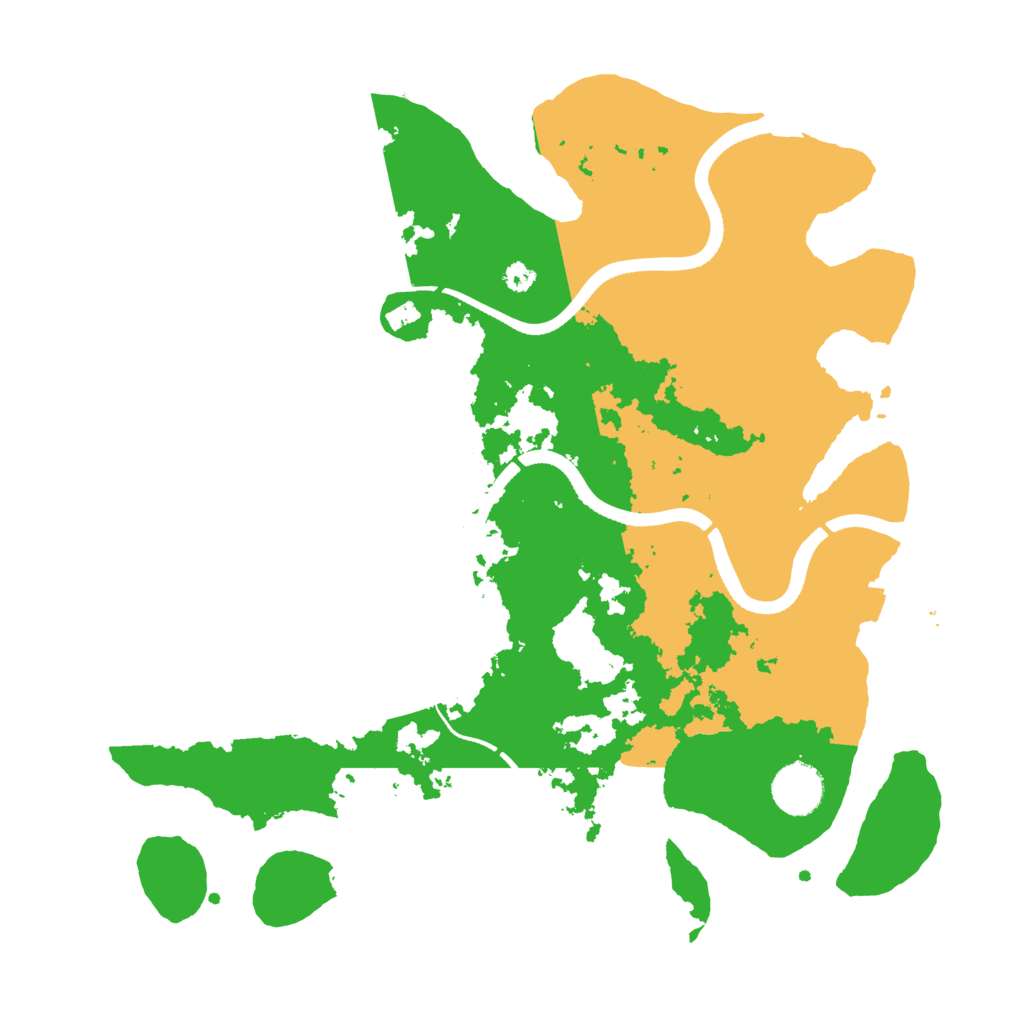 Biome Rust Map: Procedural Map, Size: 3500, Seed: 375822