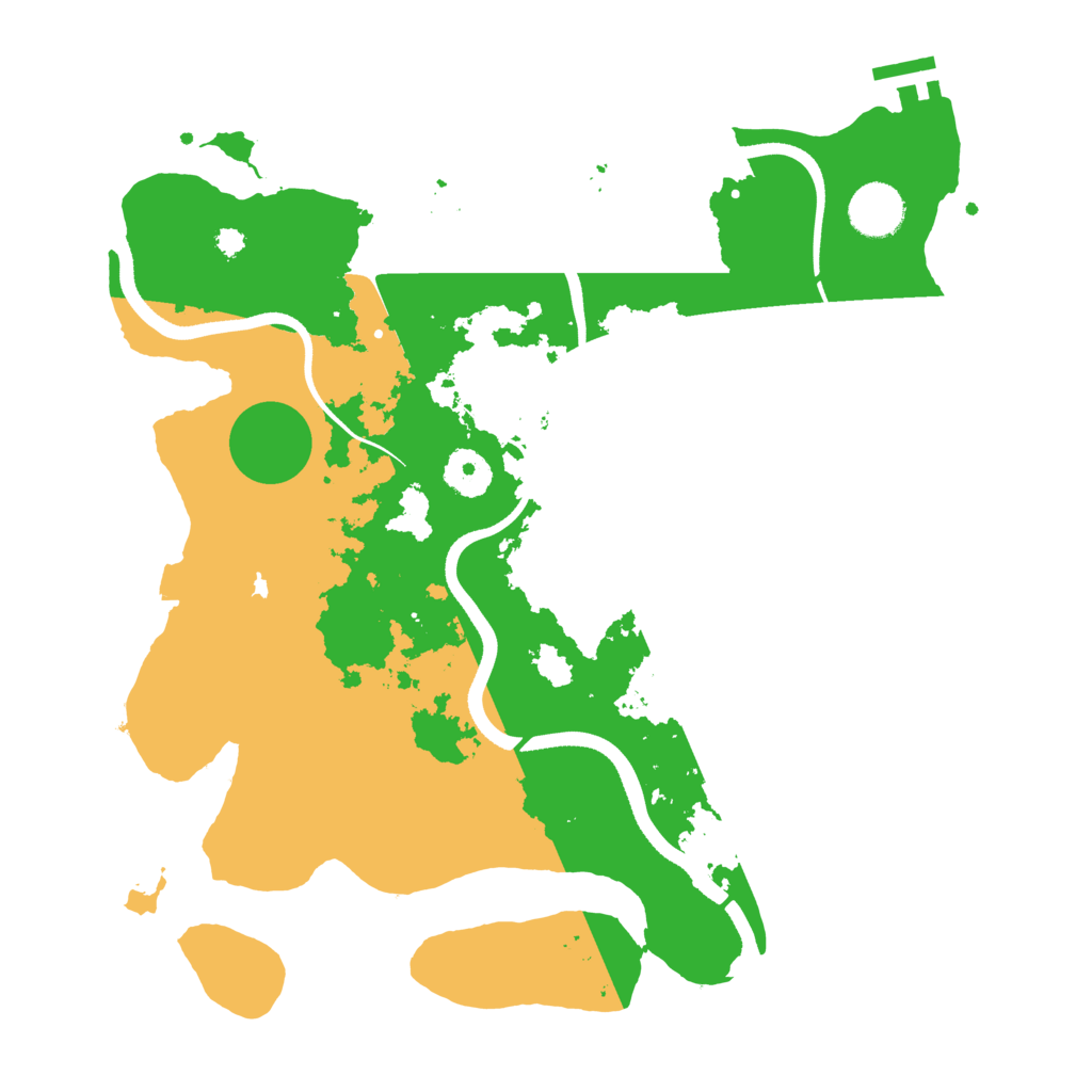 Biome Rust Map: Procedural Map, Size: 3500, Seed: 147847