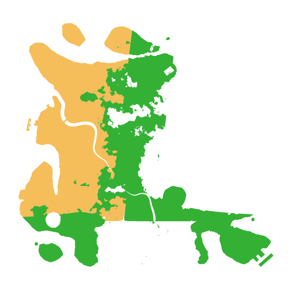 Biome Rust Map: Procedural Map, Size: 3500, Seed: 45654647