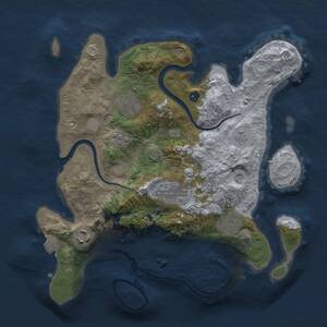 Thumbnail Rust Map: Procedural Map, Size: 3000, Seed: 80085, 9 Monuments