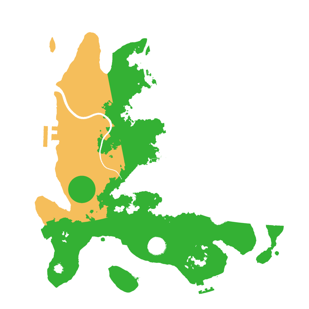 Biome Rust Map: Procedural Map, Size: 3000, Seed: 80085
