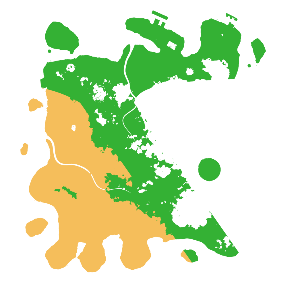 Biome Rust Map: Procedural Map, Size: 3500, Seed: 761072