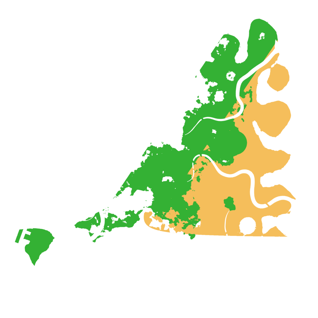 Biome Rust Map: Procedural Map, Size: 3500, Seed: 464591133