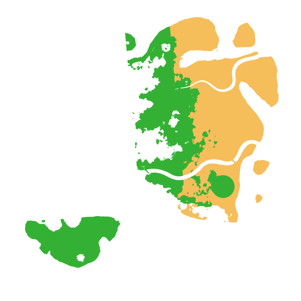 Biome Rust Map: Procedural Map, Size: 3500, Seed: 845717964