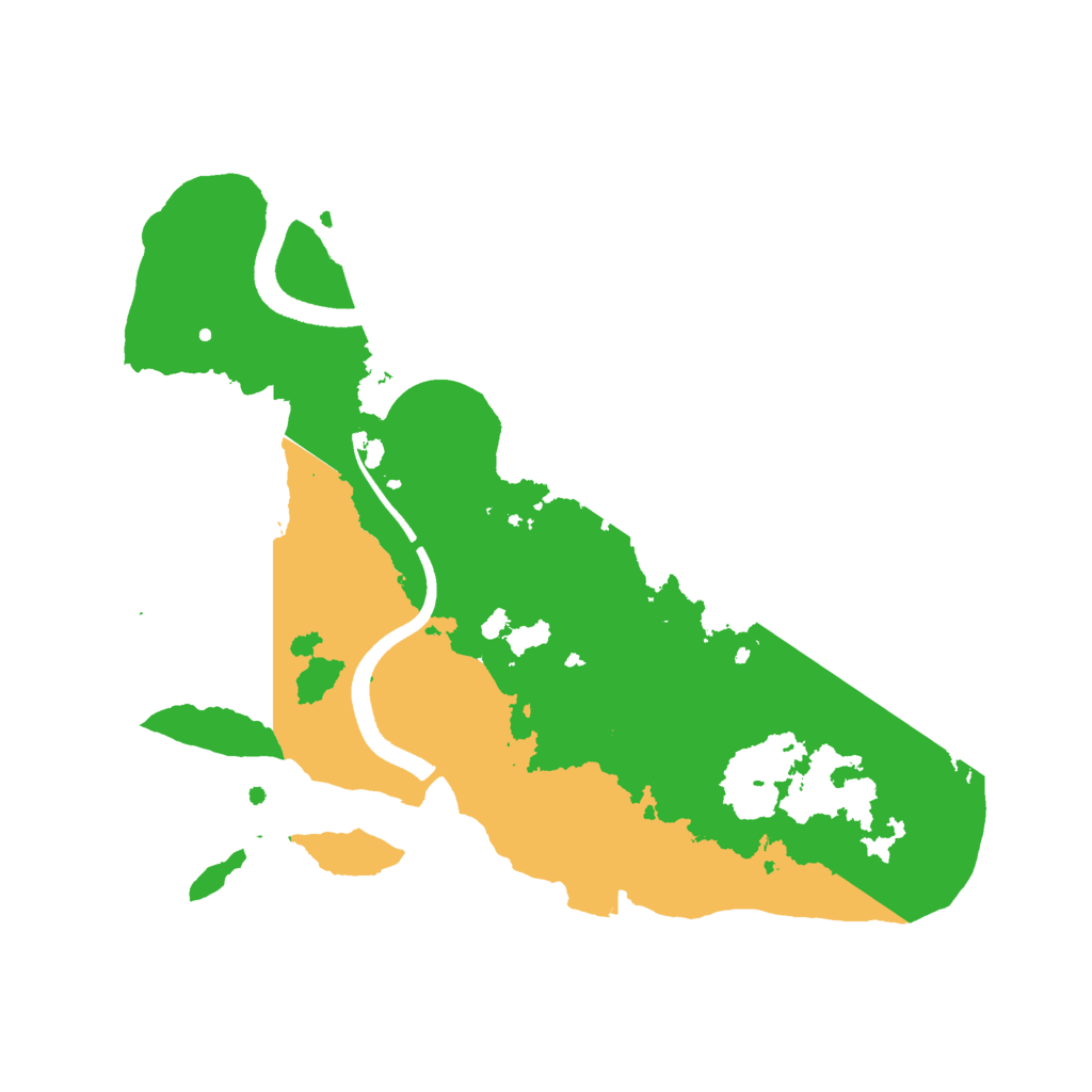 Biome Rust Map: Procedural Map, Size: 2500, Seed: 1345125