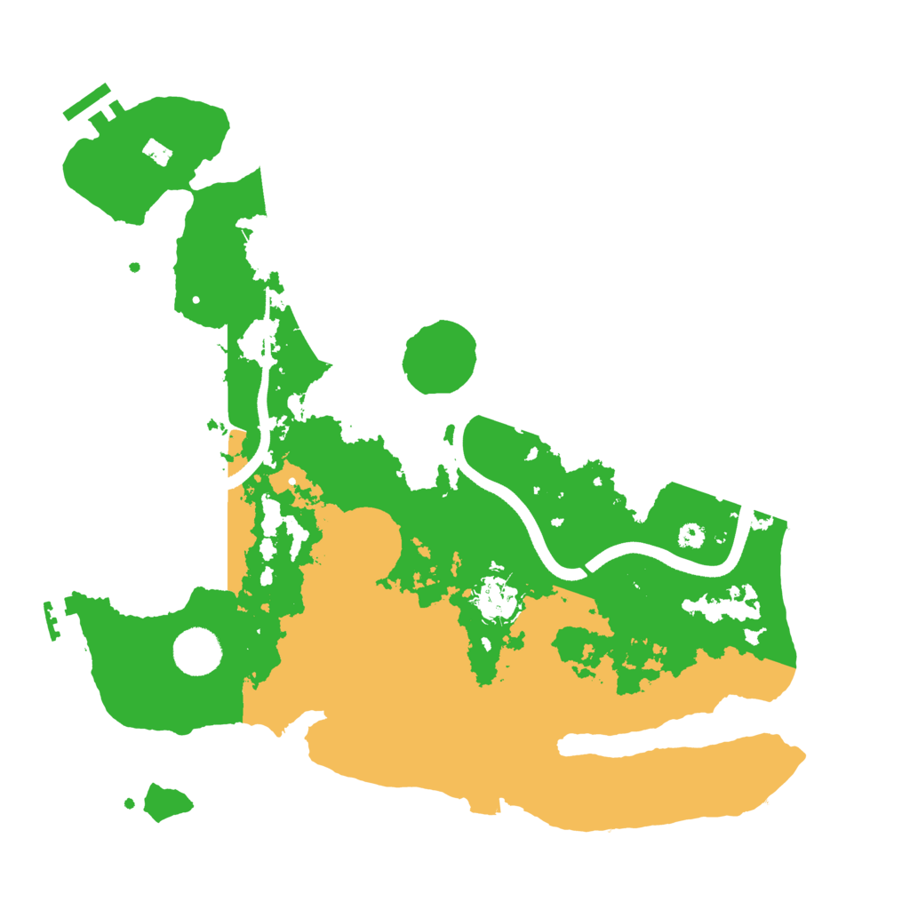 Biome Rust Map: Procedural Map, Size: 3500, Seed: 2344443