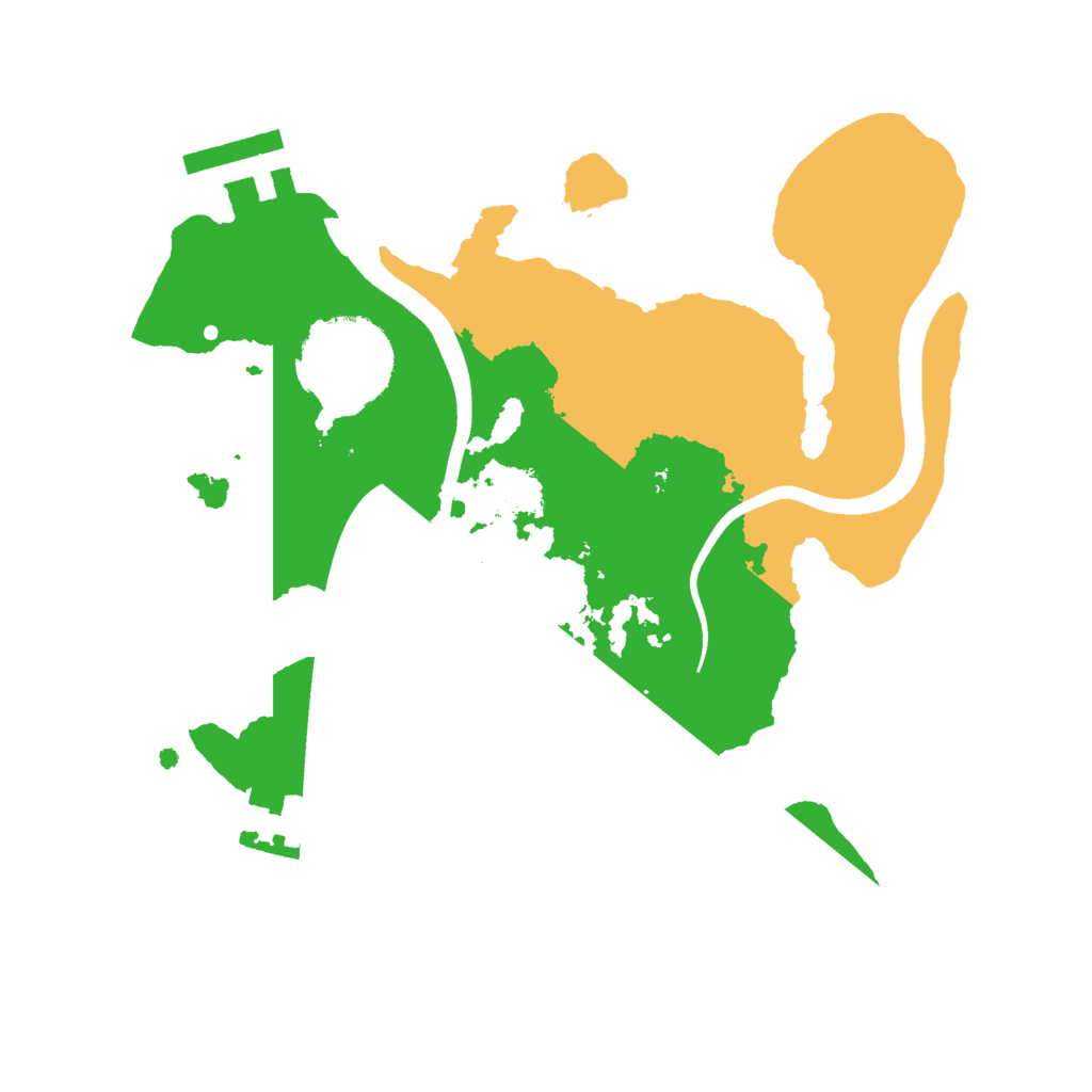 Biome Rust Map: Procedural Map, Size: 2200, Seed: 786544