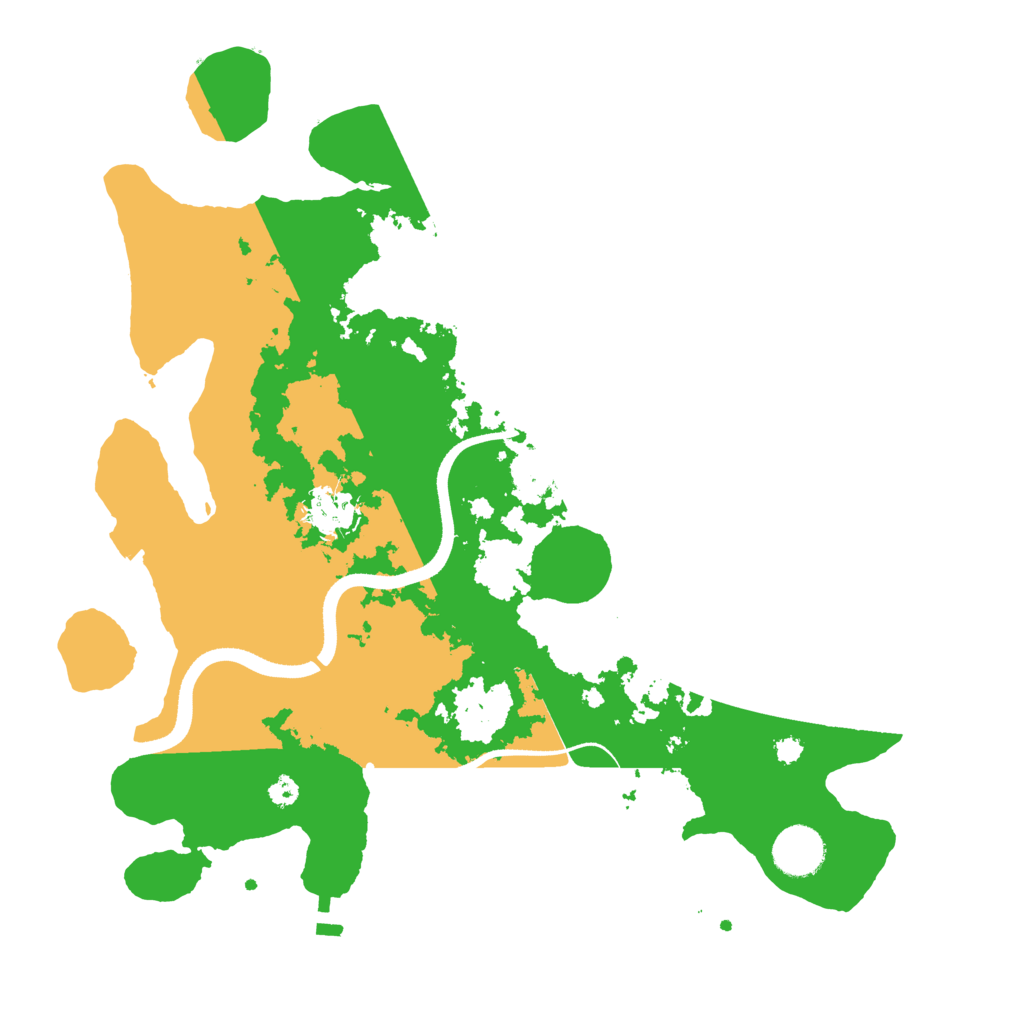 Biome Rust Map: Procedural Map, Size: 3500, Seed: 1525541651