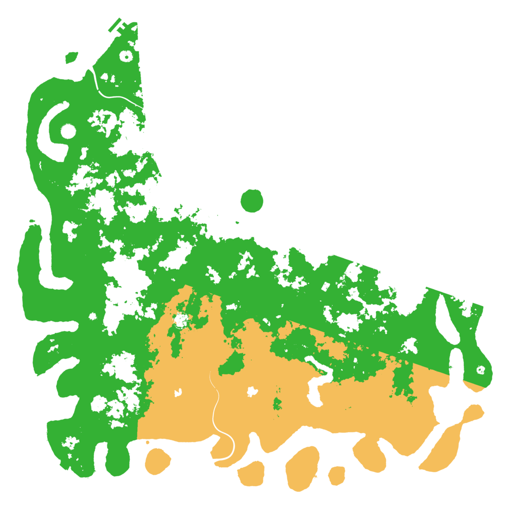 Biome Rust Map: Procedural Map, Size: 6000, Seed: 1125810