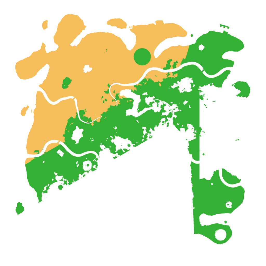 Biome Rust Map: Procedural Map, Size: 4100, Seed: 739967537
