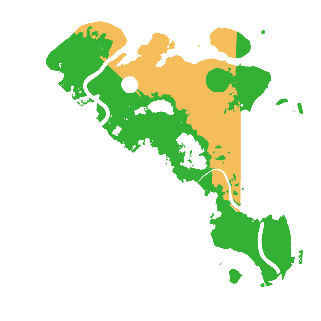 Biome Rust Map: Procedural Map, Size: 3500, Seed: 967795