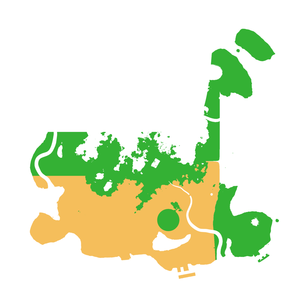 Biome Rust Map: Procedural Map, Size: 3500, Seed: 397823