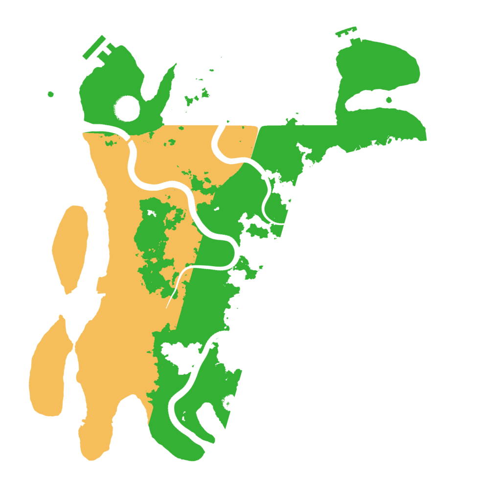 Biome Rust Map: Procedural Map, Size: 3500, Seed: 700423