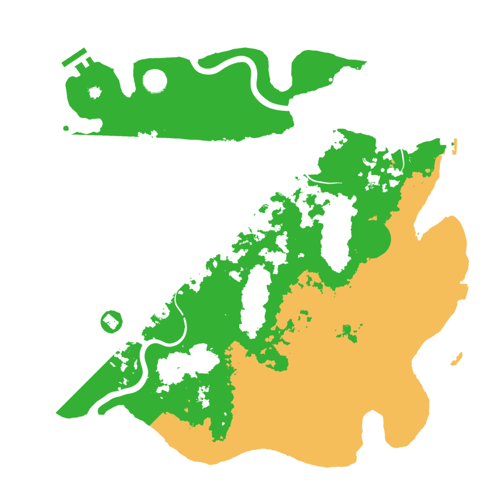 Biome Rust Map: Procedural Map, Size: 3700, Seed: 547809620