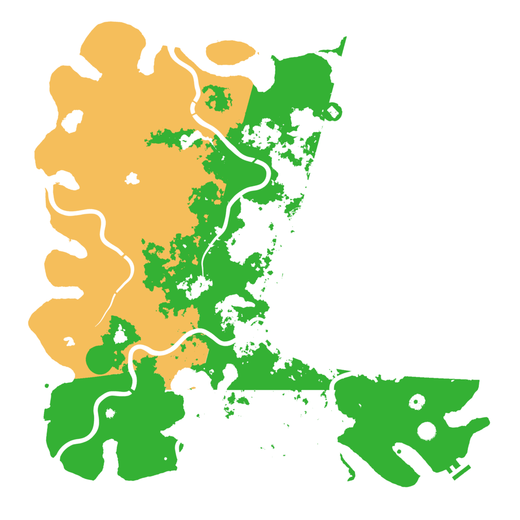 Biome Rust Map: Procedural Map, Size: 5000, Seed: 19732004