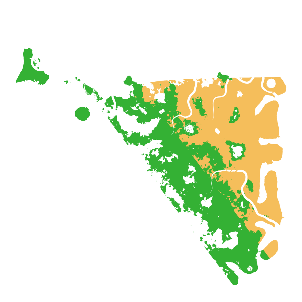 Biome Rust Map: Procedural Map, Size: 6000, Seed: 20210107