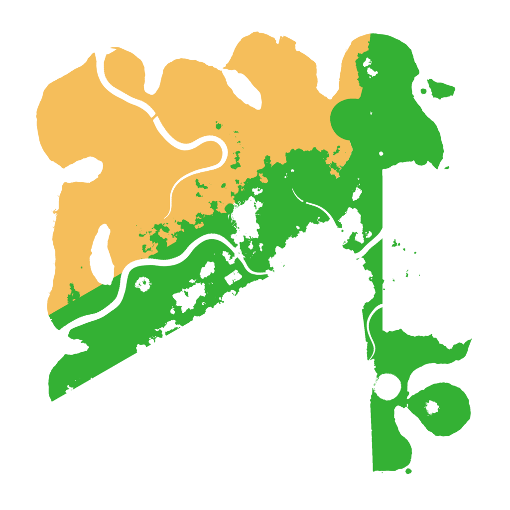 Biome Rust Map: Procedural Map, Size: 3500, Seed: 222069