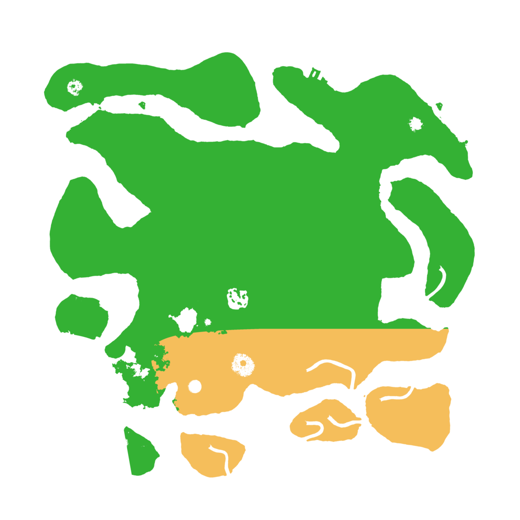 Biome Rust Map: Procedural Map, Size: 3500, Seed: 936009