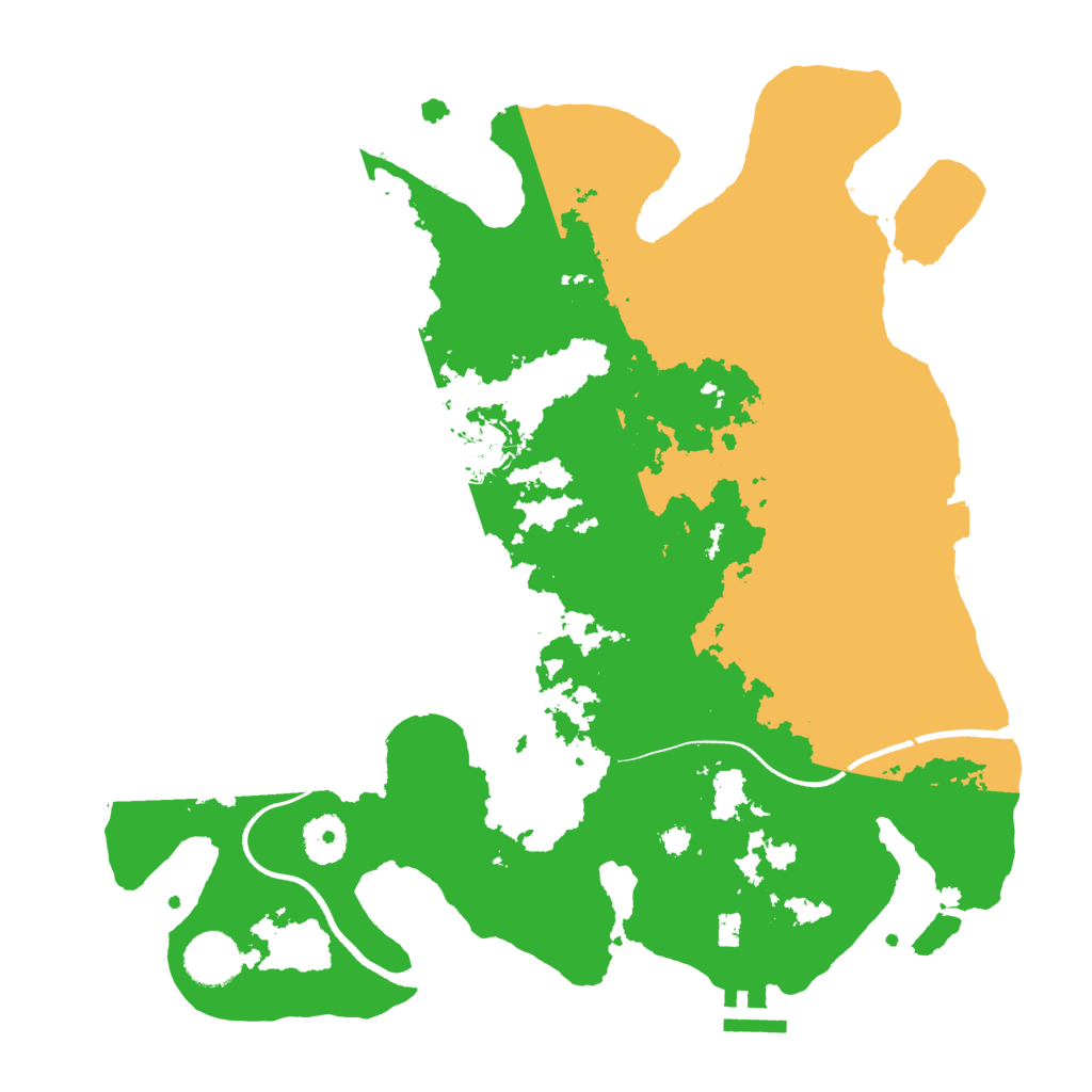 Biome Rust Map: Procedural Map, Size: 3500, Seed: 232803