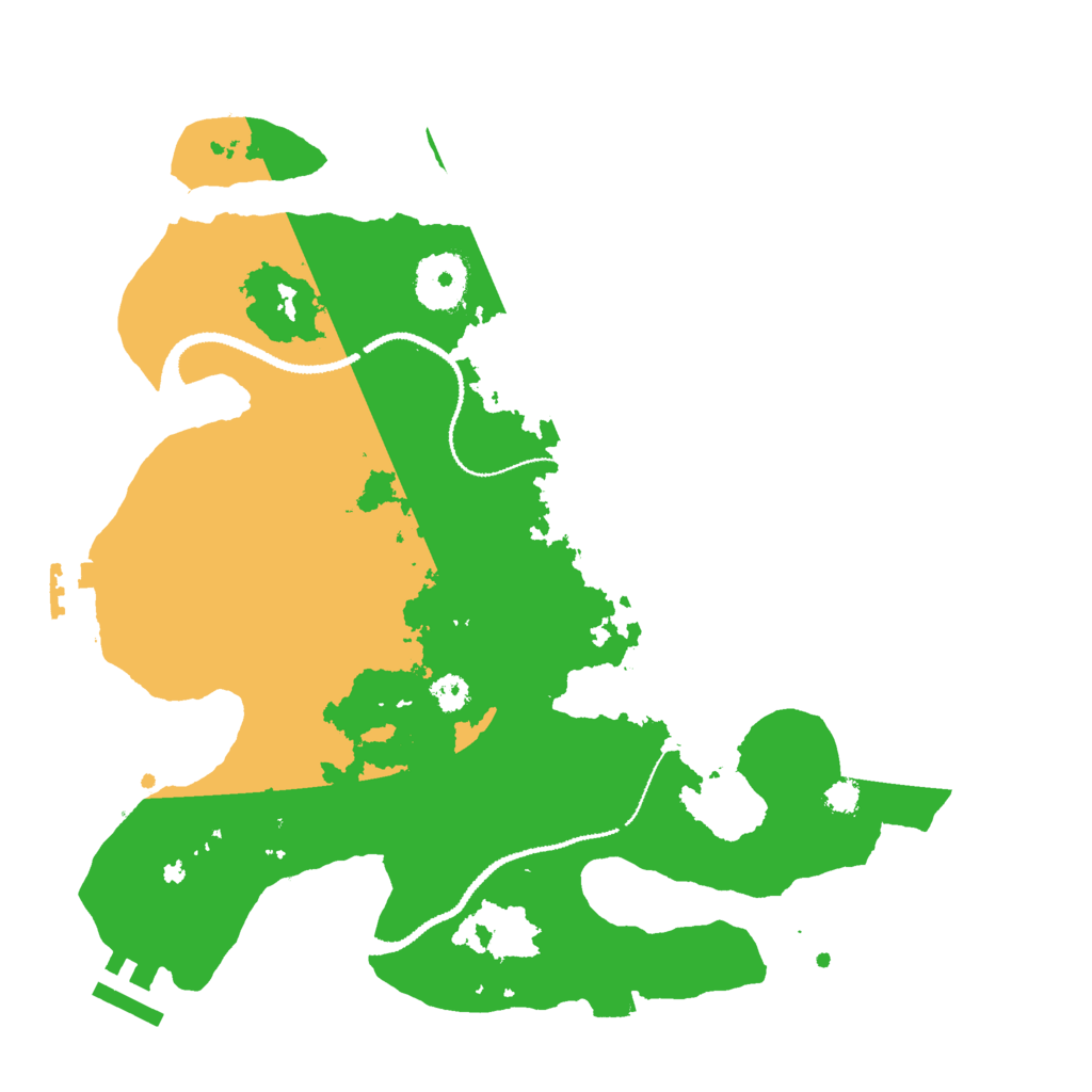 Biome Rust Map: Procedural Map, Size: 3000, Seed: 29899771