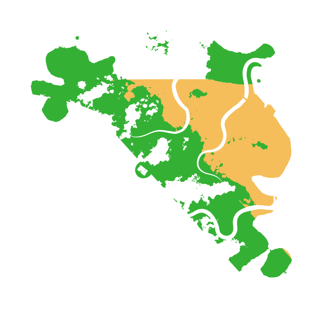 Biome Rust Map: Procedural Map, Size: 3500, Seed: 342273345