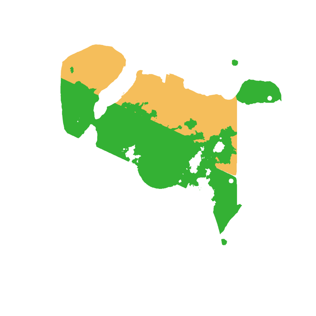 Biome Rust Map: Procedural Map, Size: 2000, Seed: 33