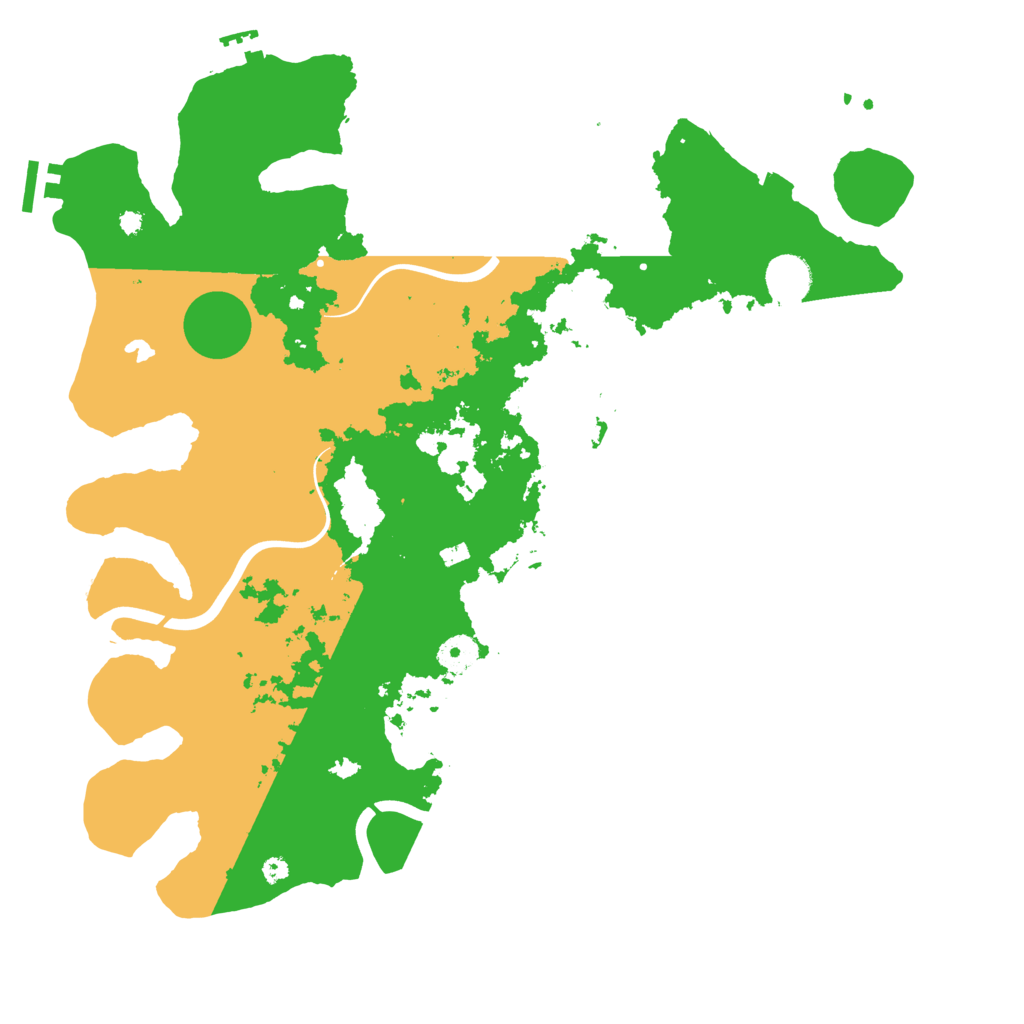 Biome Rust Map: Procedural Map, Size: 4000, Seed: 16982456