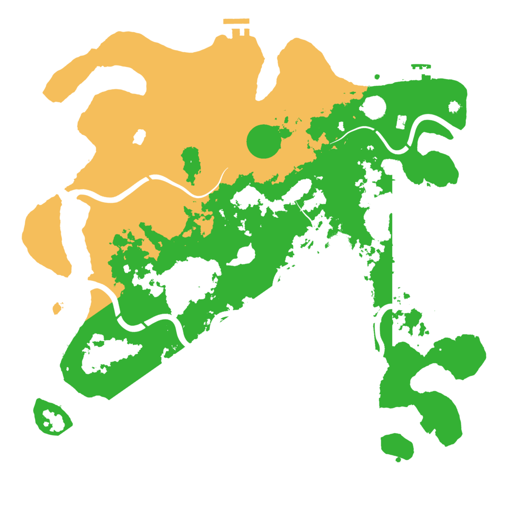 Biome Rust Map: Procedural Map, Size: 4050, Seed: 573895252