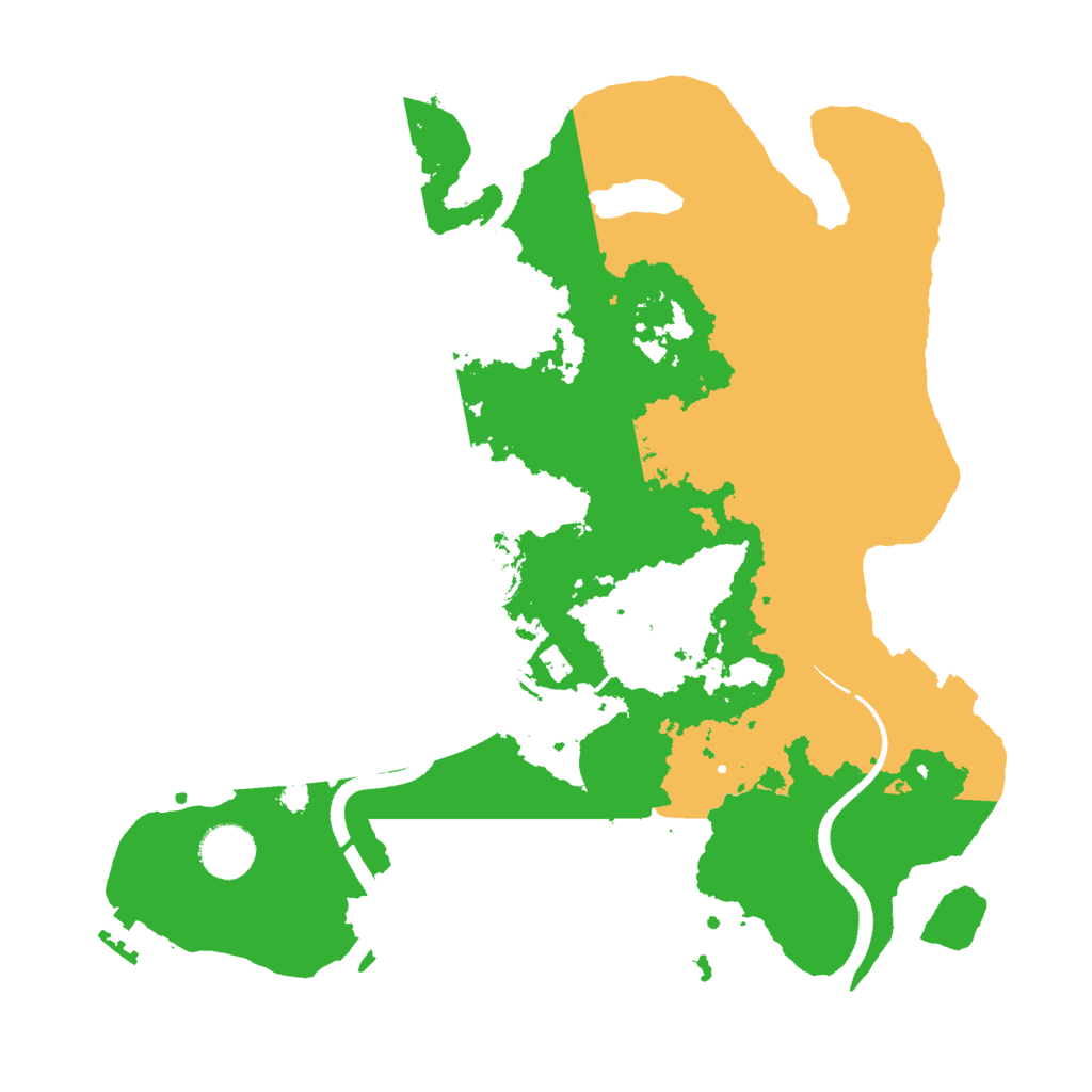 Biome Rust Map: Procedural Map, Size: 3500, Seed: 5284646