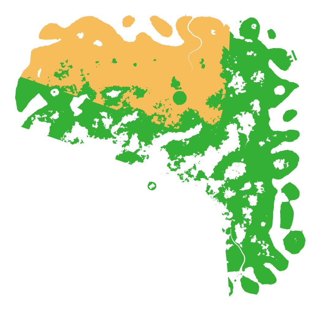 Biome Rust Map: Procedural Map, Size: 6000, Seed: 4985168