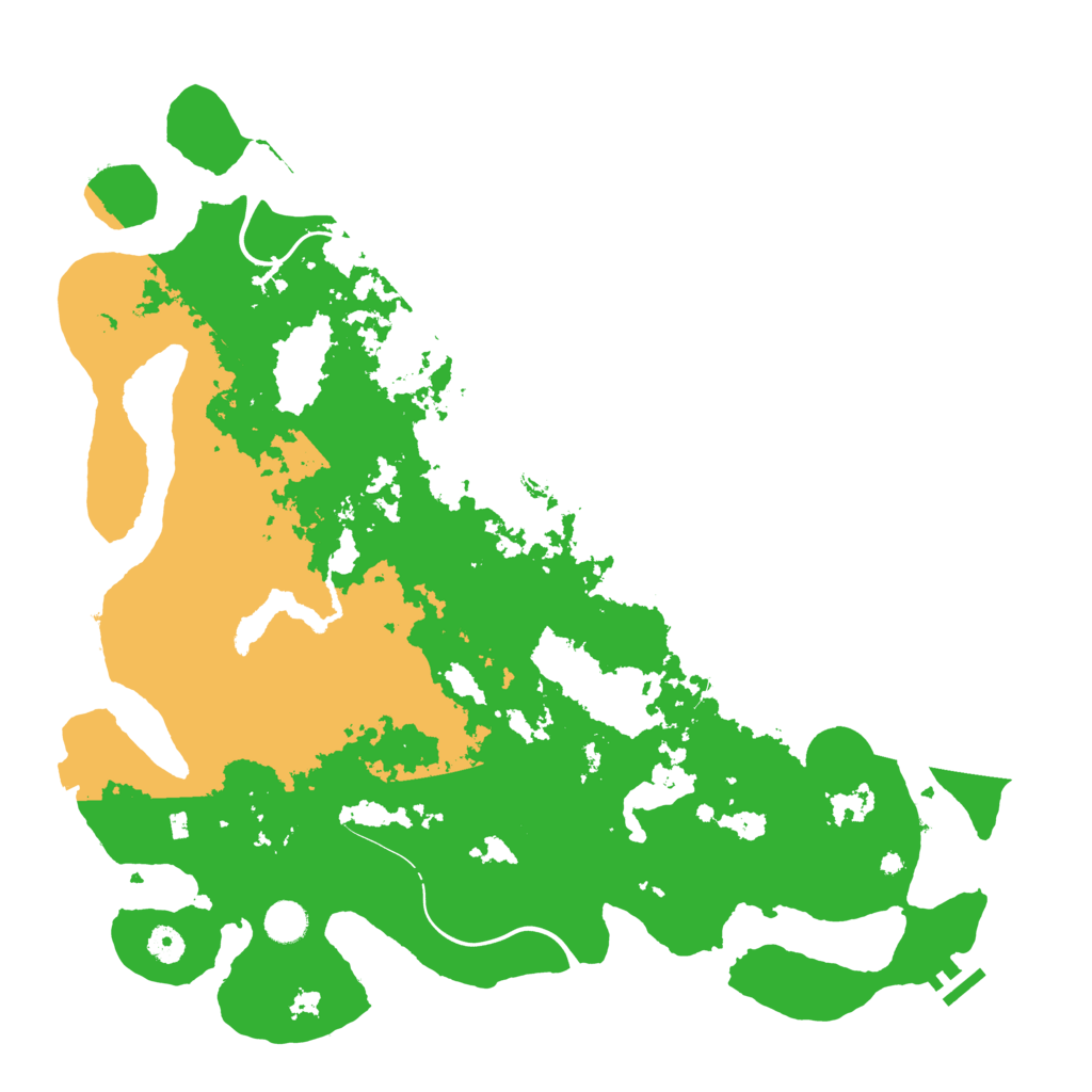 Biome Rust Map: Procedural Map, Size: 4500, Seed: 1514