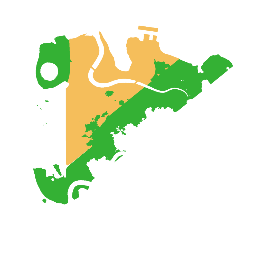 Biome Rust Map: Procedural Map, Size: 2700, Seed: 915438394