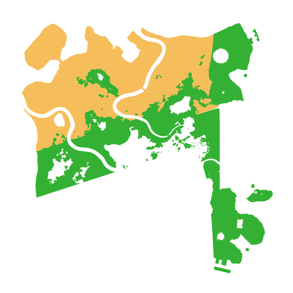 Biome Rust Map: Procedural Map, Size: 3500, Seed: 1134986457