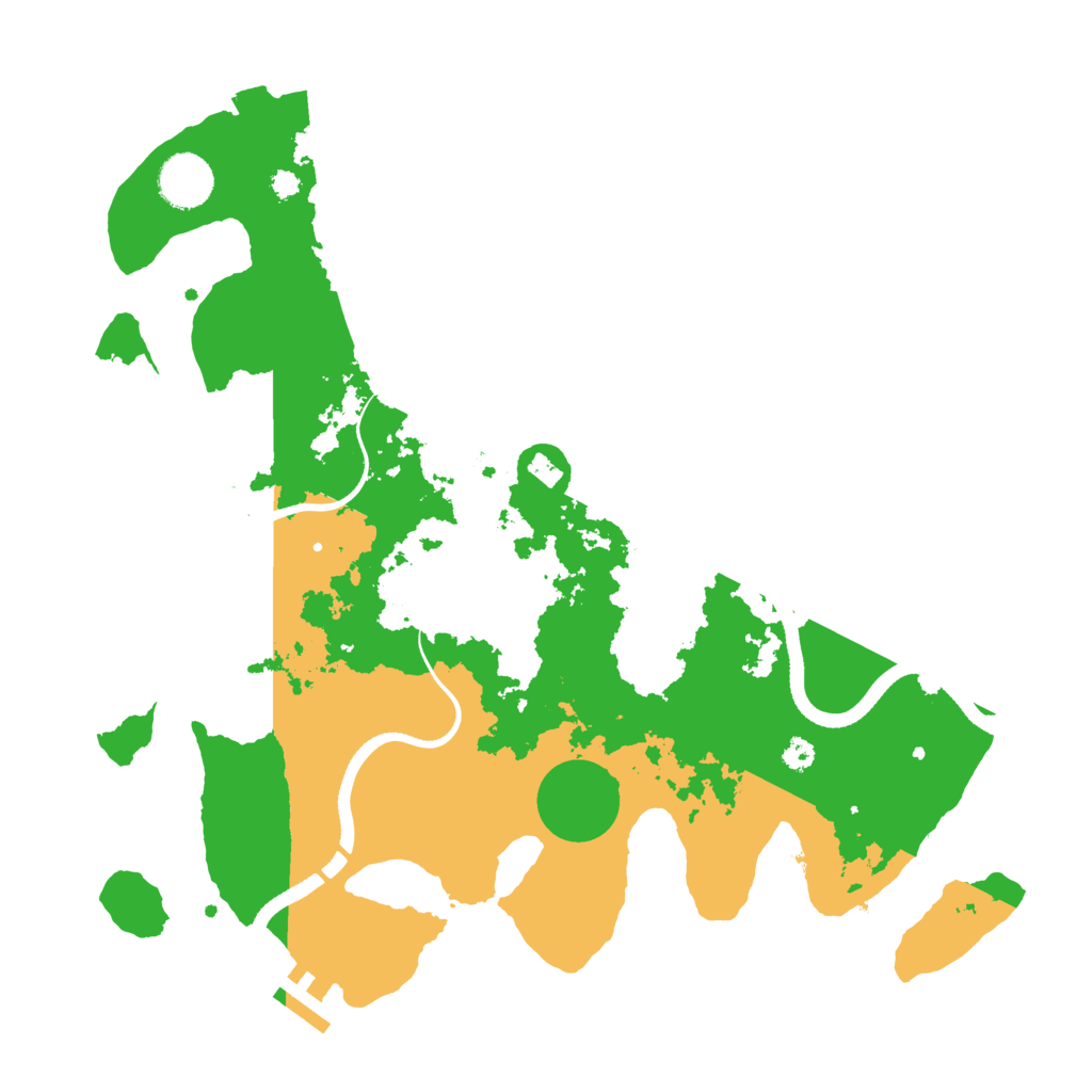 Biome Rust Map: Procedural Map, Size: 3500, Seed: 4845517