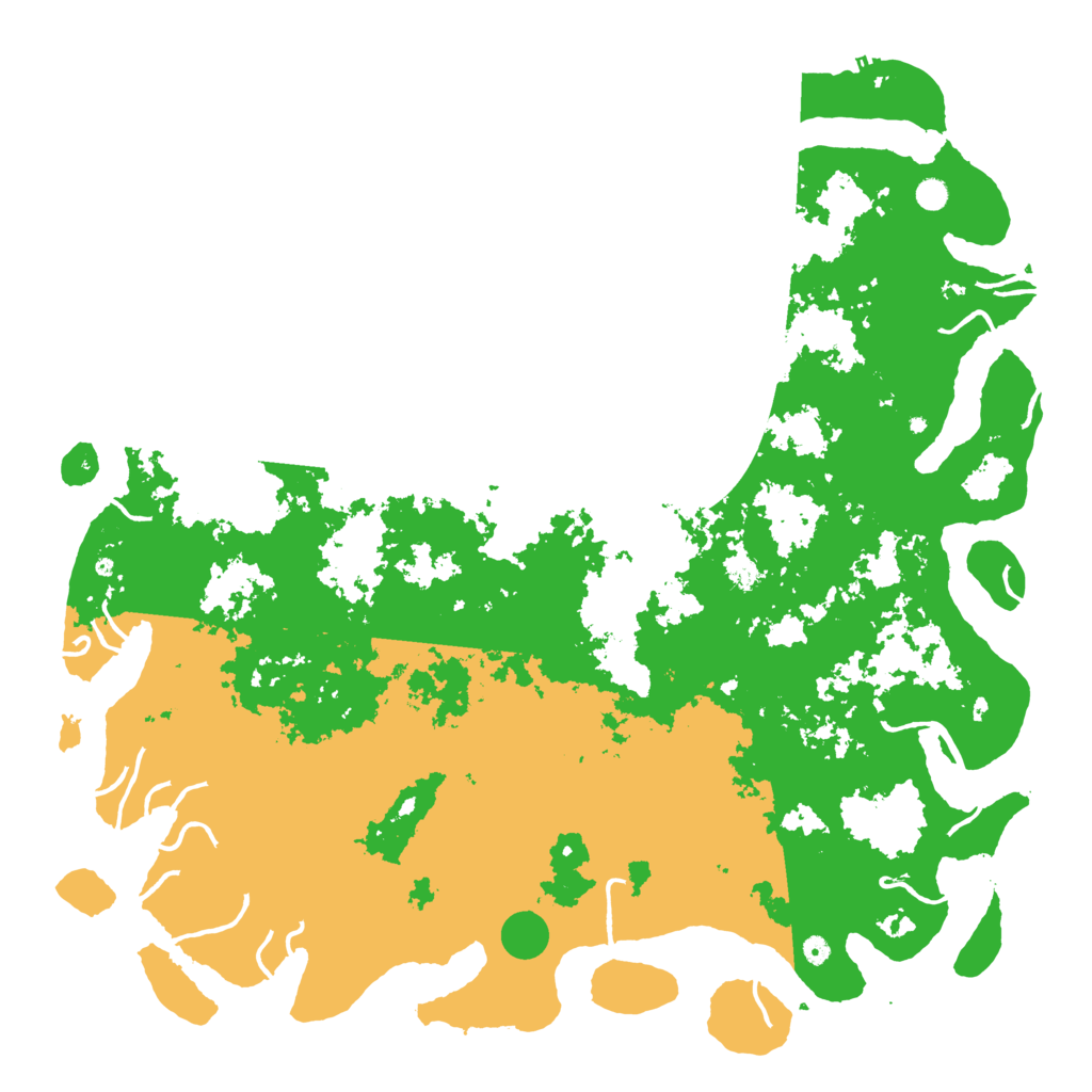 Biome Rust Map: Procedural Map, Size: 6000, Seed: 1887986511