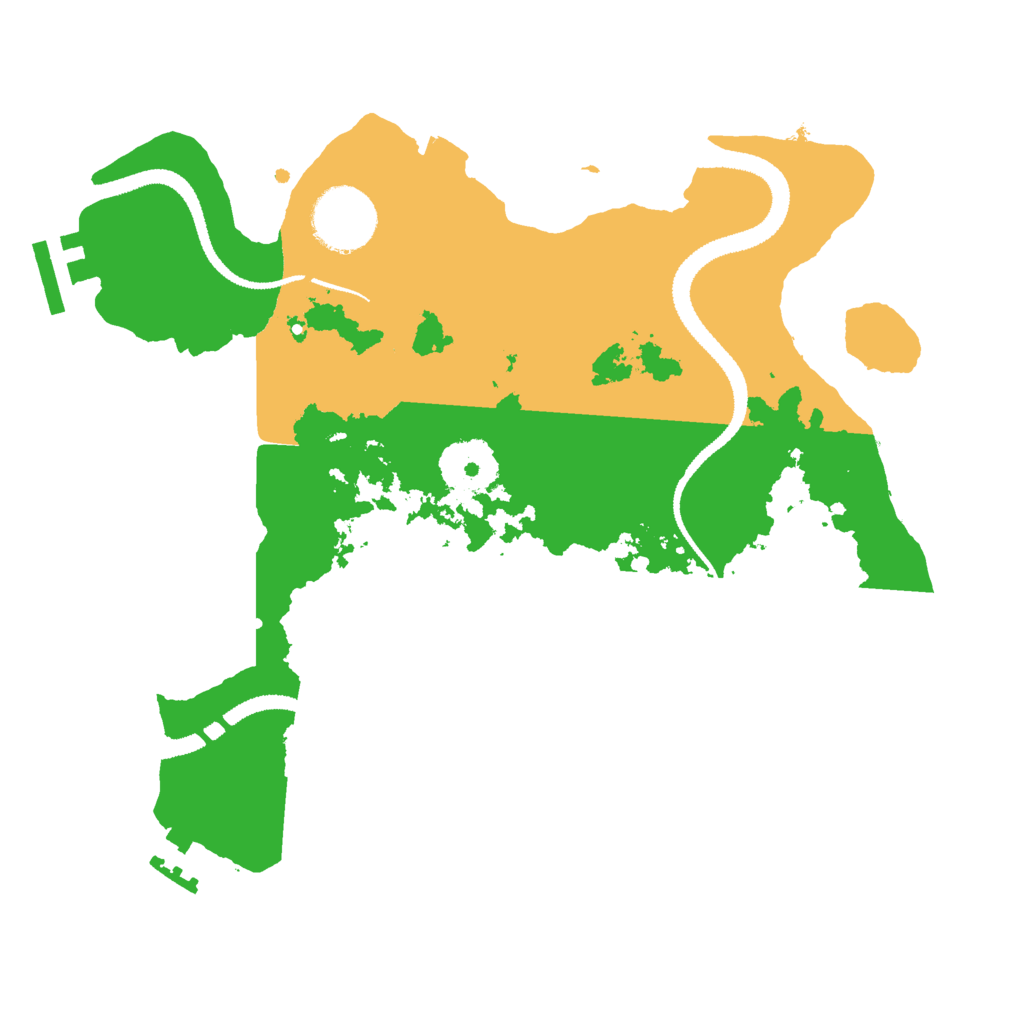 Biome Rust Map: Procedural Map, Size: 2800, Seed: 69426