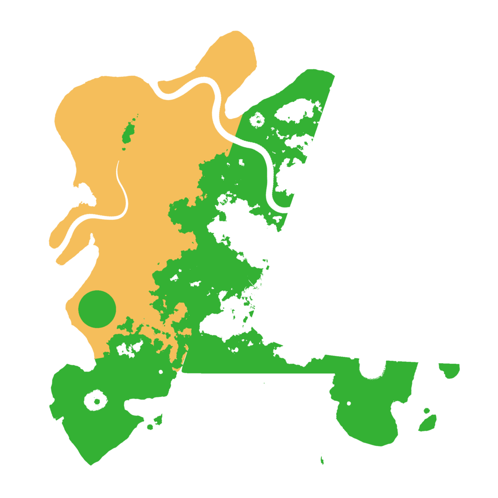 Biome Rust Map: Procedural Map, Size: 3500, Seed: 1230887123