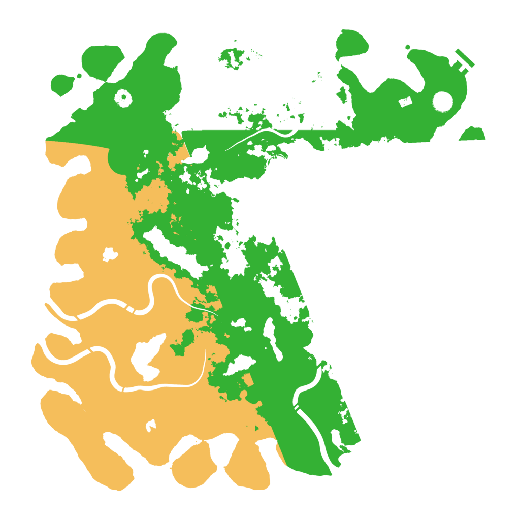 Biome Rust Map: Procedural Map, Size: 4500, Seed: 324324232