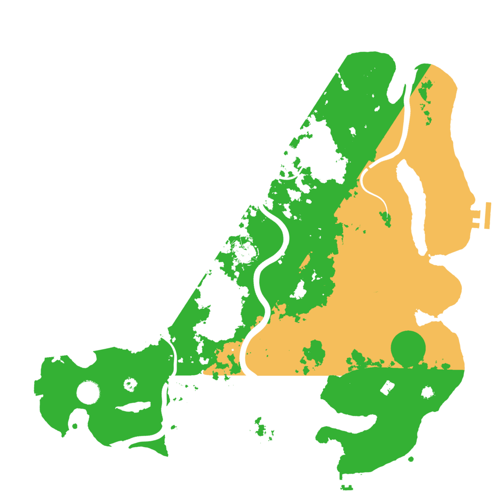 Biome Rust Map: Procedural Map, Size: 3800, Seed: 10107