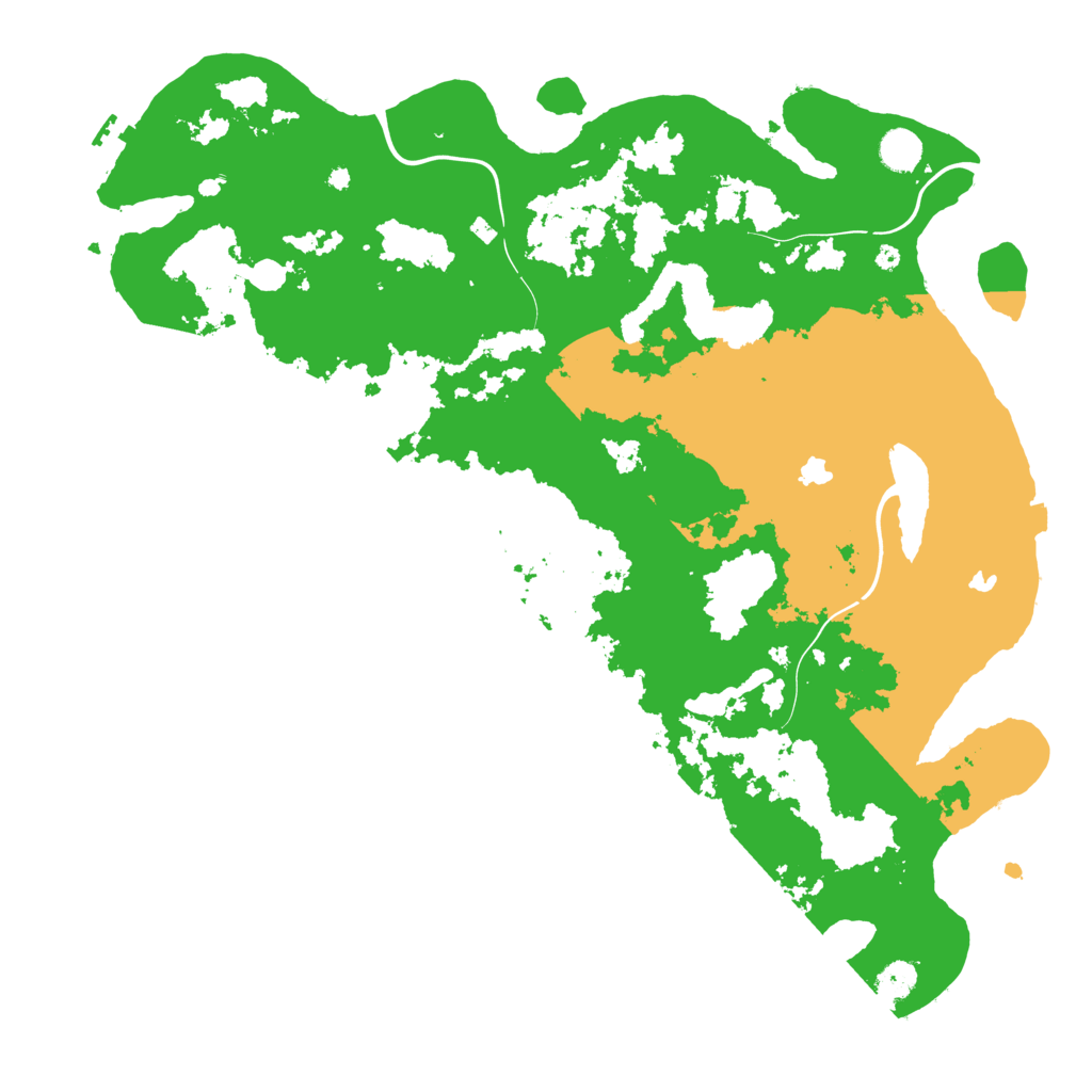 Biome Rust Map: Procedural Map, Size: 4500, Seed: 6666