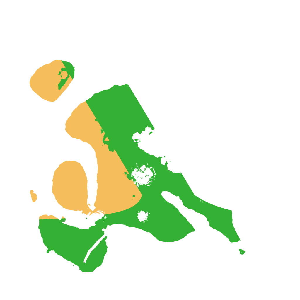 Biome Rust Map: Procedural Map, Size: 2500, Seed: 8567