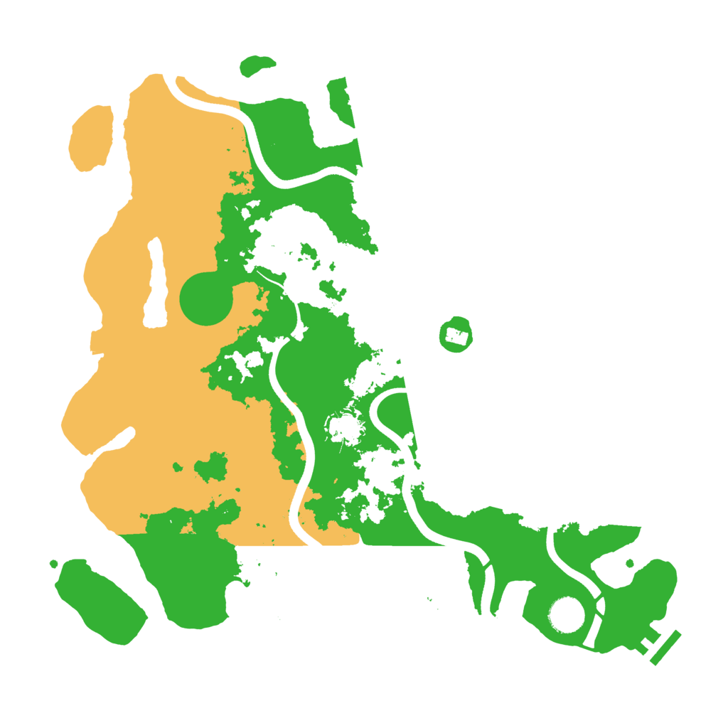 Biome Rust Map: Procedural Map, Size: 3600, Seed: 210398217