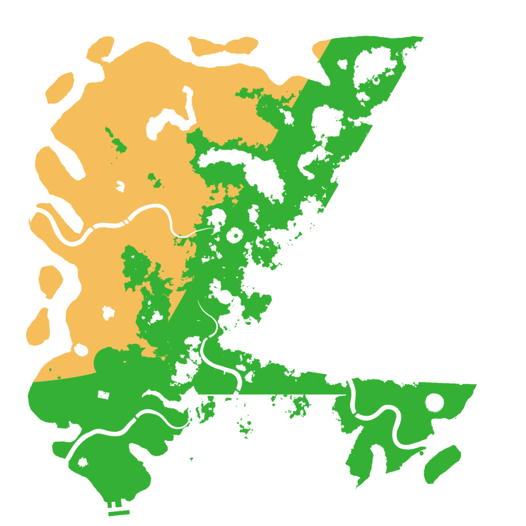 Biome Rust Map: Procedural Map, Size: 5000, Seed: 1258625184