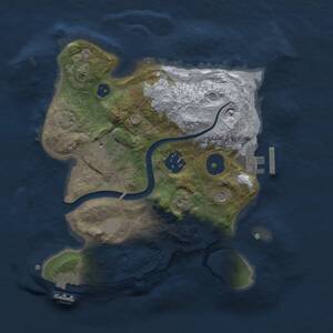 Thumbnail Rust Map: Procedural Map, Size: 2500, Seed: 5000, 7 Monuments